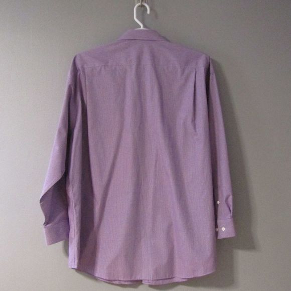 NEW Pronto Uomo Purple & White Check Dress Shirt - Picture 4 of 5